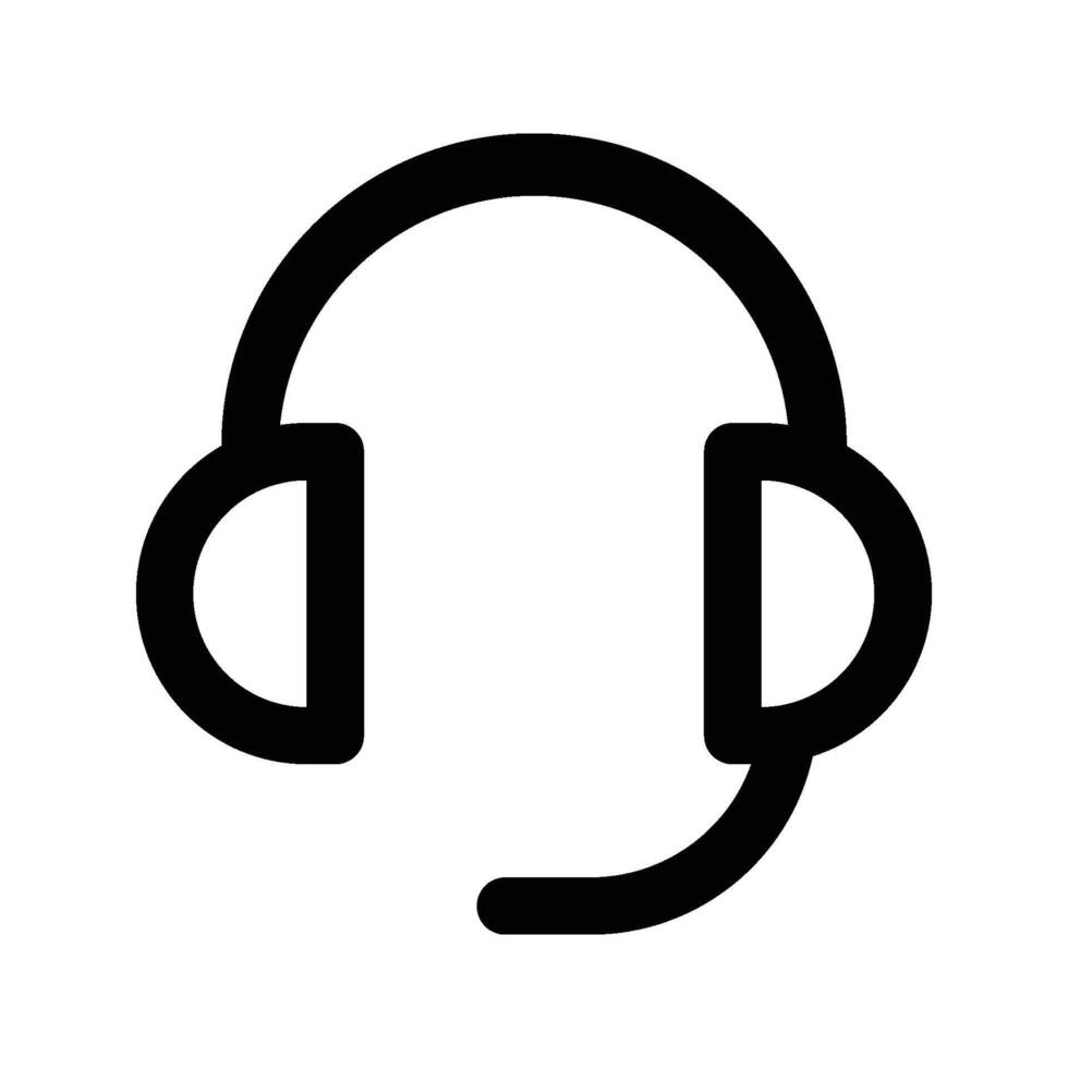 Hotline support service with headphones. Concept of consultation, telemarketing, consultant, secretary. Isolated on background. vector
