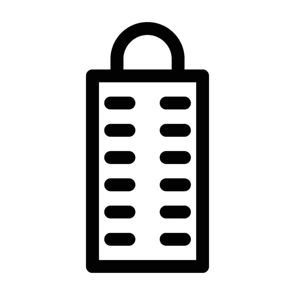 Grater icon. Simple kitchen and cooking illustration. sign for mobile app or website. vector