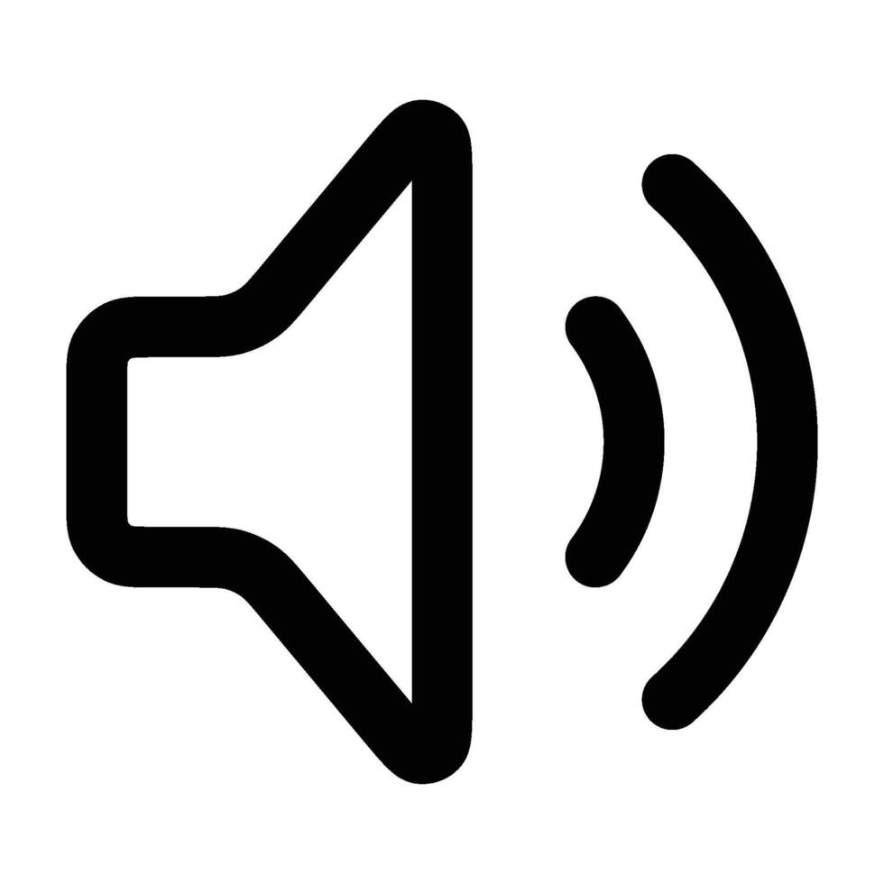 Sound Speaker Icon, Megaphone Announcement Icon, Louder Sound Symbol, MP3 Button, Musical Design Elements, Stereo Button, Audio Symbol, Speaker Pictogram, Silhouette On Background vector