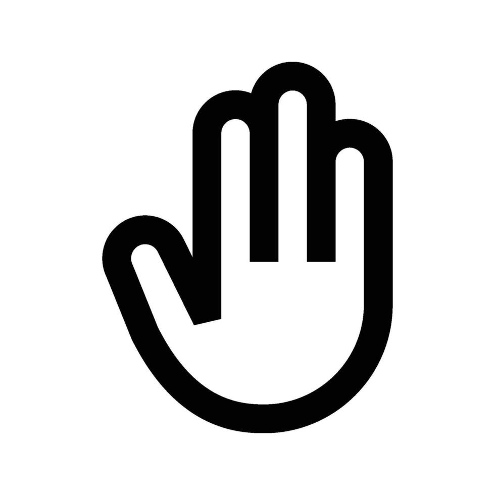 Hand icon . hand icon, palm vector