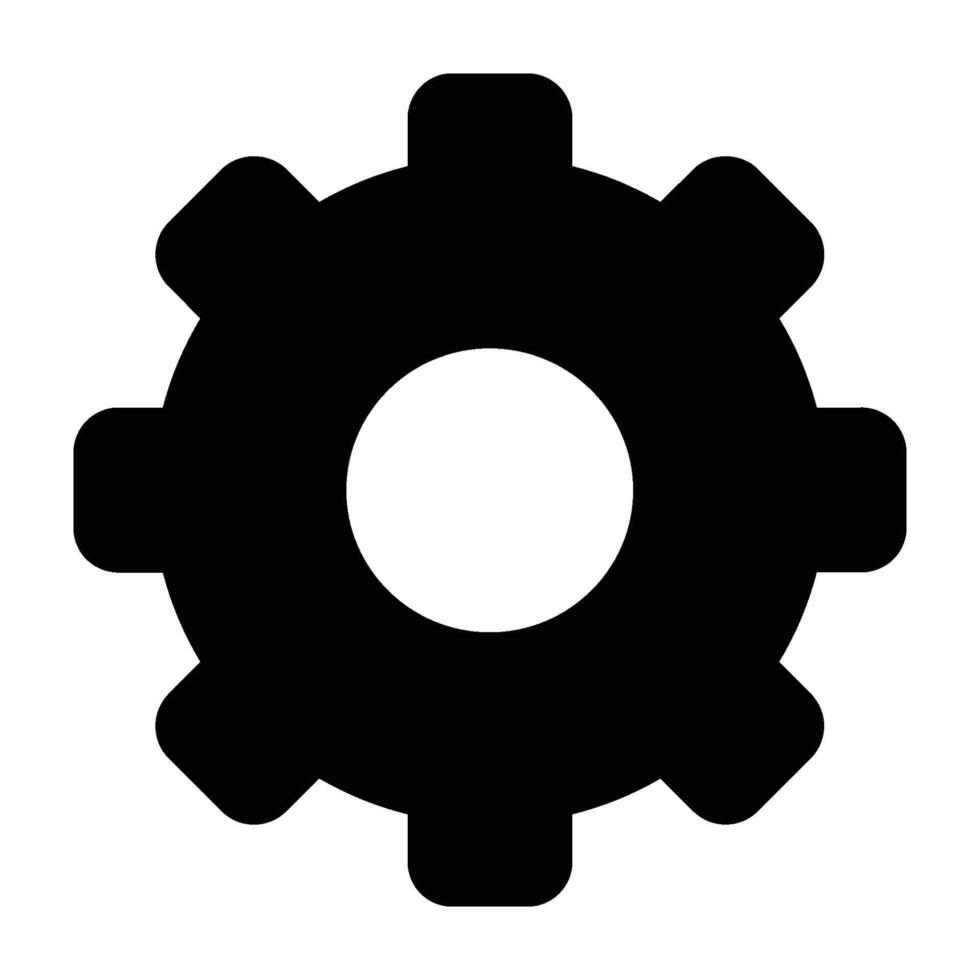 Gear, Cog wheel icon. Gear wheel, Gear setting. Gear set simple glyph web symbol design and illustration. vector