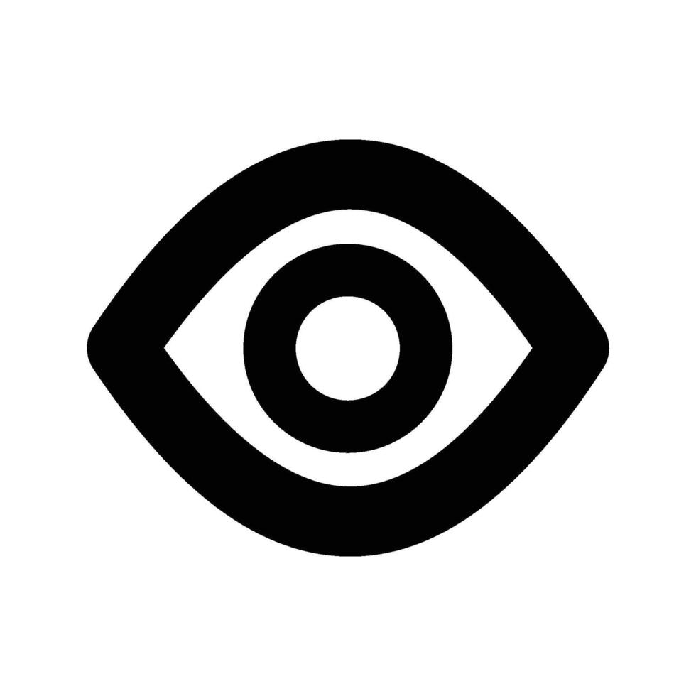 Eye Icon . Design for web, isolated on white background vector