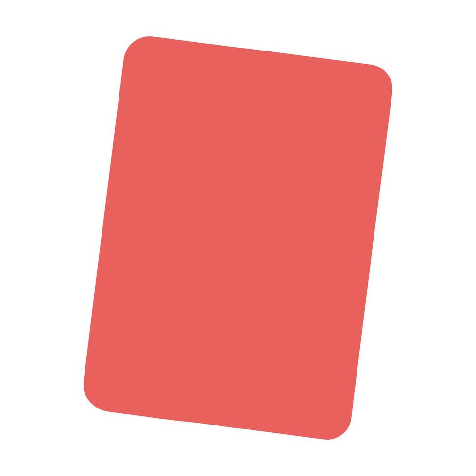 A red square on a white background vector
