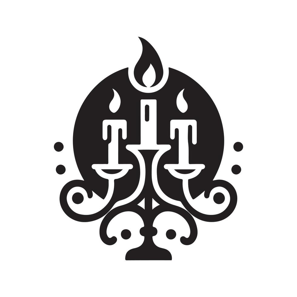 Candle Silhouette Vectors for DIY Printable Crafts and Art