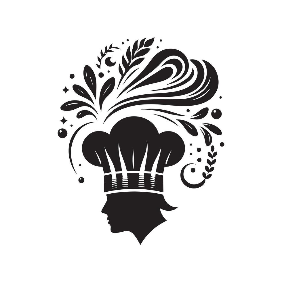 Kitchen Cap Silhouette Vectors Illustrations for Creative Inspiration