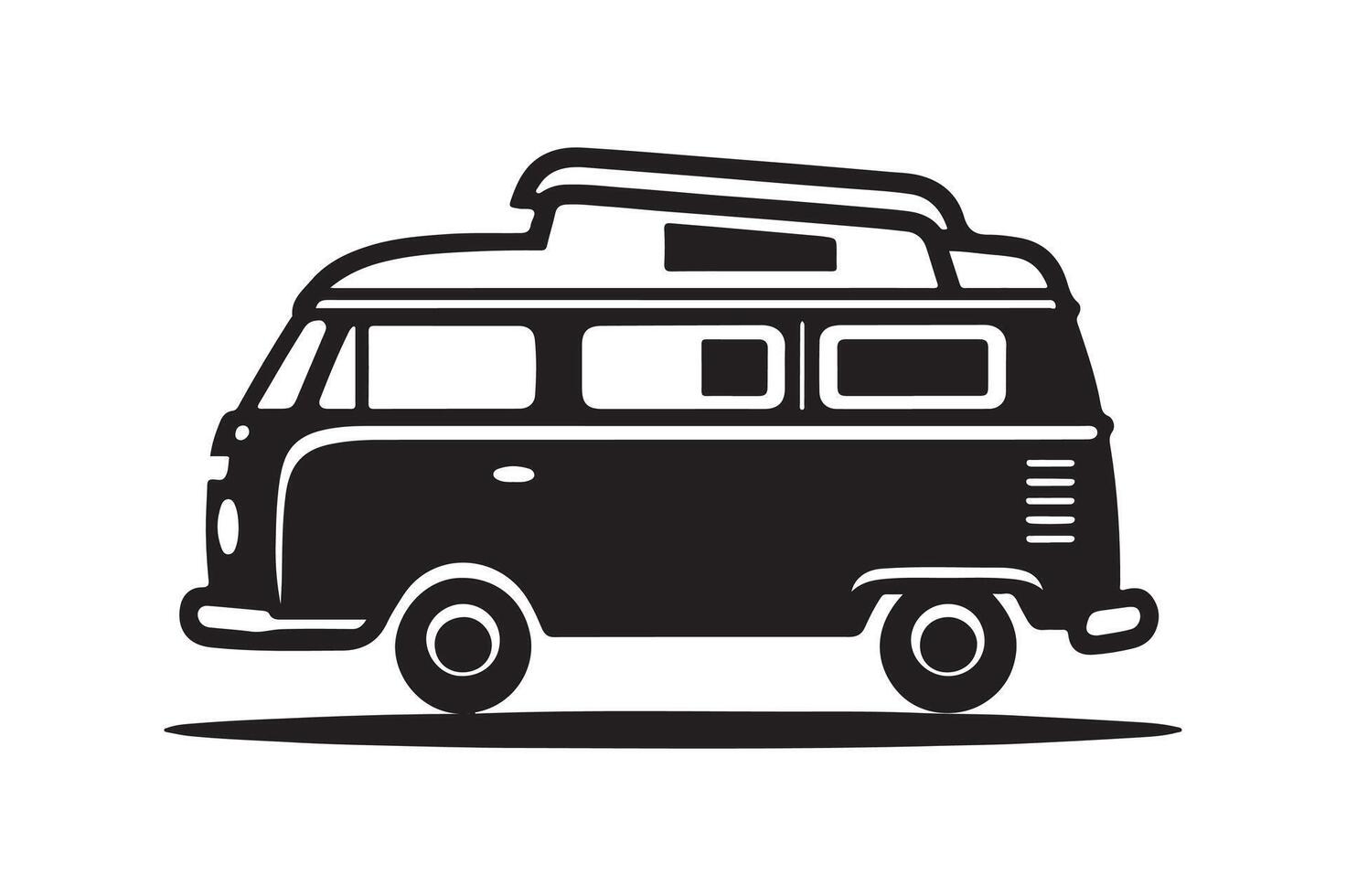 Download Camper Van Silhouette Vectors for Creative Freedom