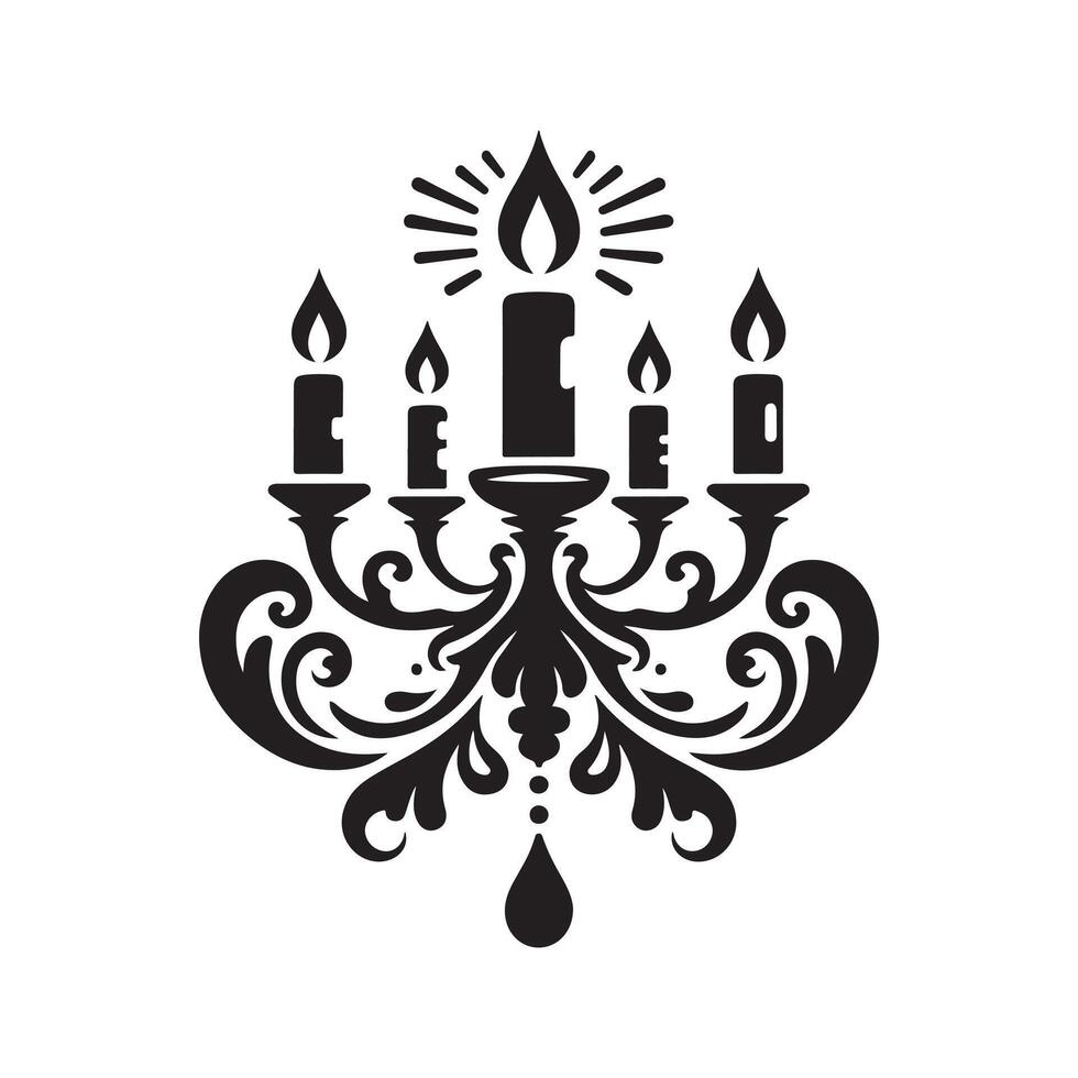 Beautiful Candle Silhouette Vectors Great for Event Graphics