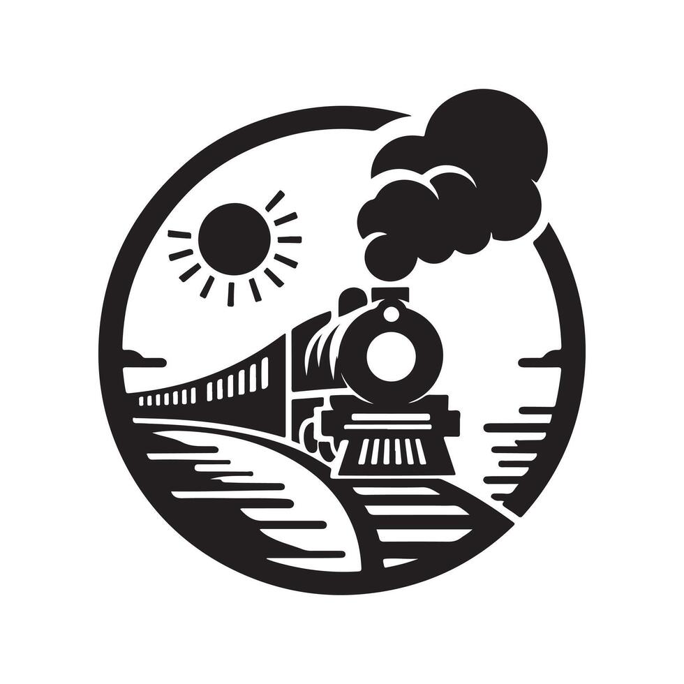 Download Train Silhouettes for Brochures and Infographics vector