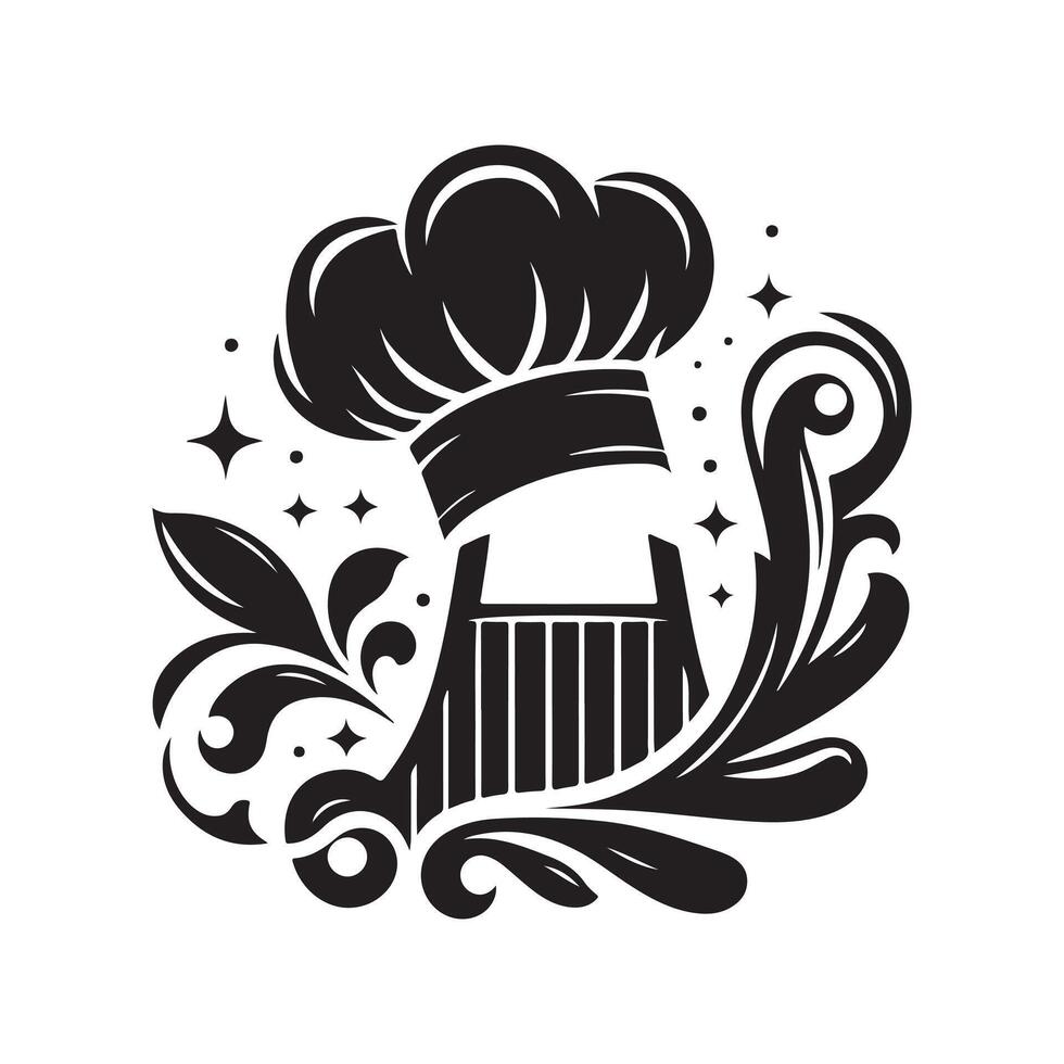 Kitchen Cap Silhouette Vectors for High-Quality Branding Projects