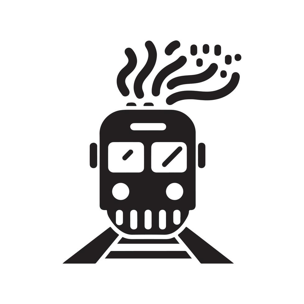 Creative Train Silhouette Designs for Unique Art Projects vector