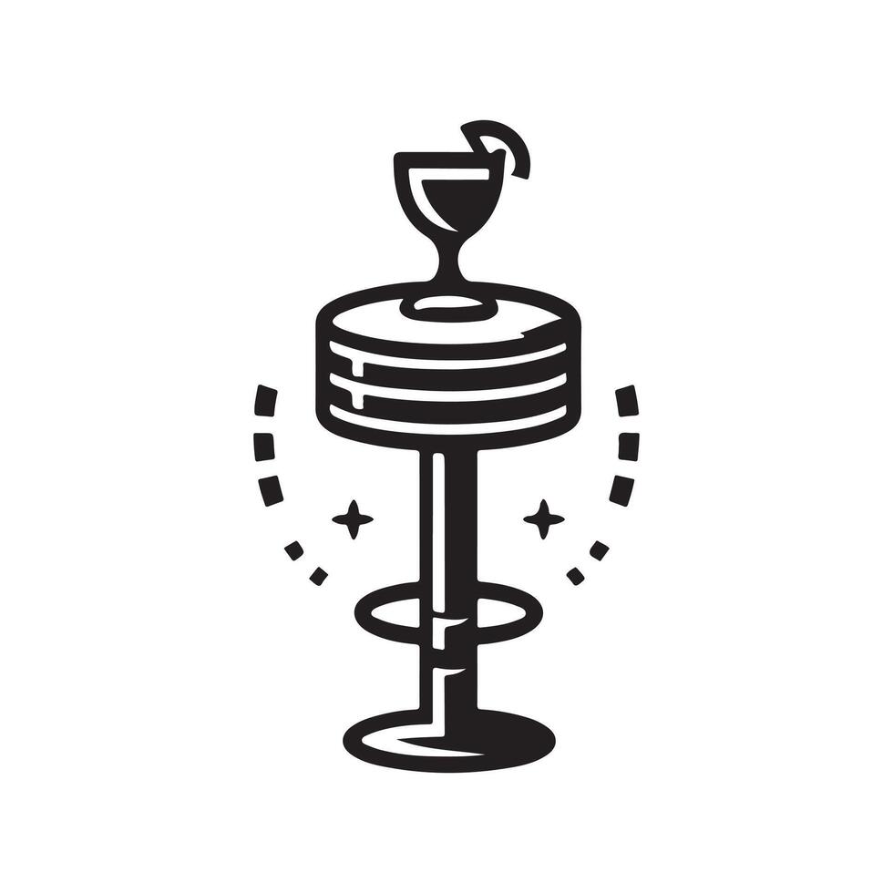 Bar Stool Silhouette Vectors Perfect for Interior and Furniture Designs
