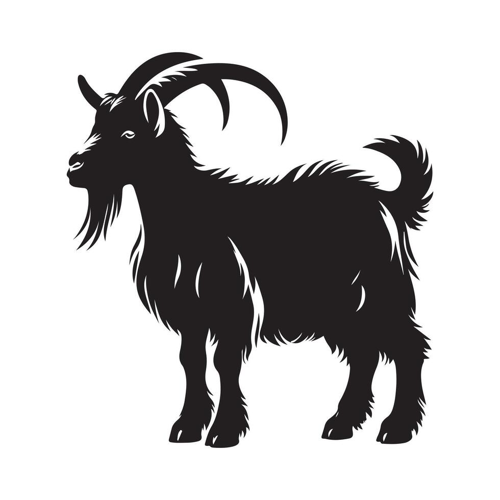 Goat Silhouette Vectors Illustrations for Unique FarmThemed Art