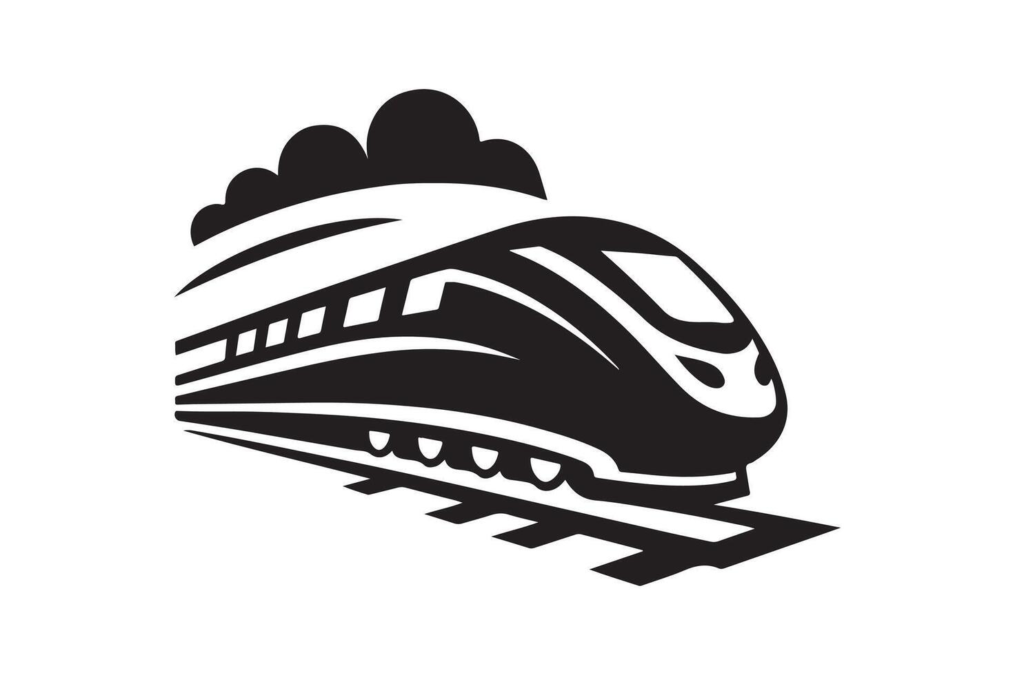 Unique Train Silhouette Vectors Designs for Digital and Print Use