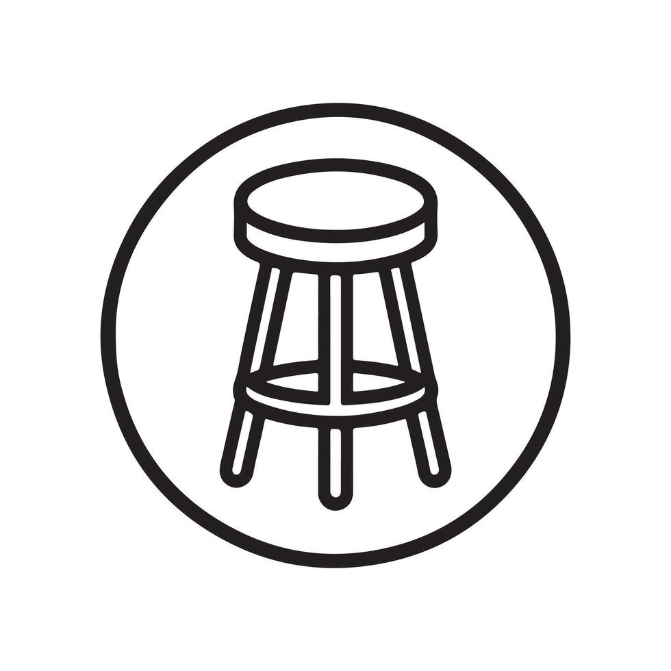 Bar Stool Silhouette Vectors Illustration Ideal for Print and Digital Use