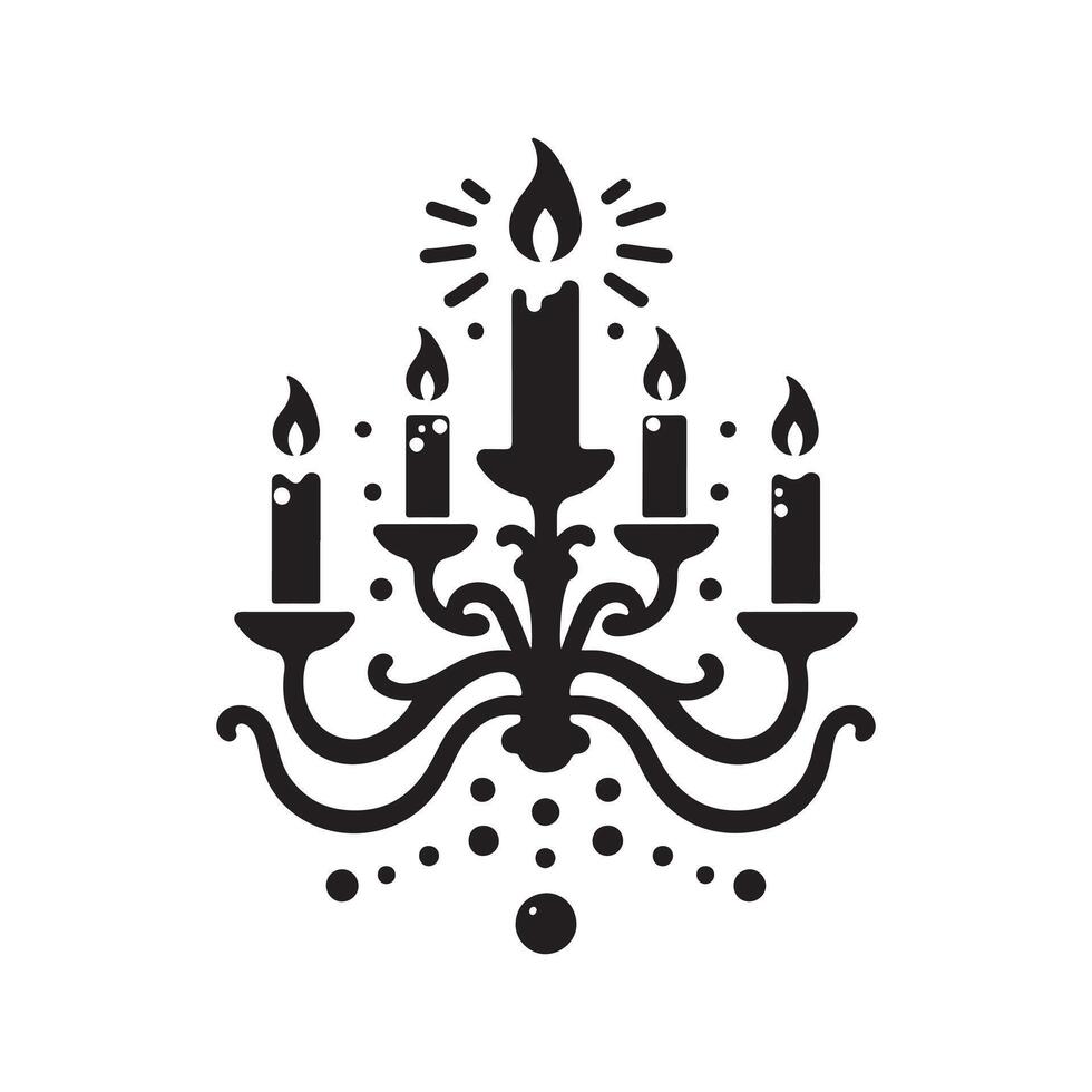 Creative Candle Silhouette Vectors for Trendy Artwork