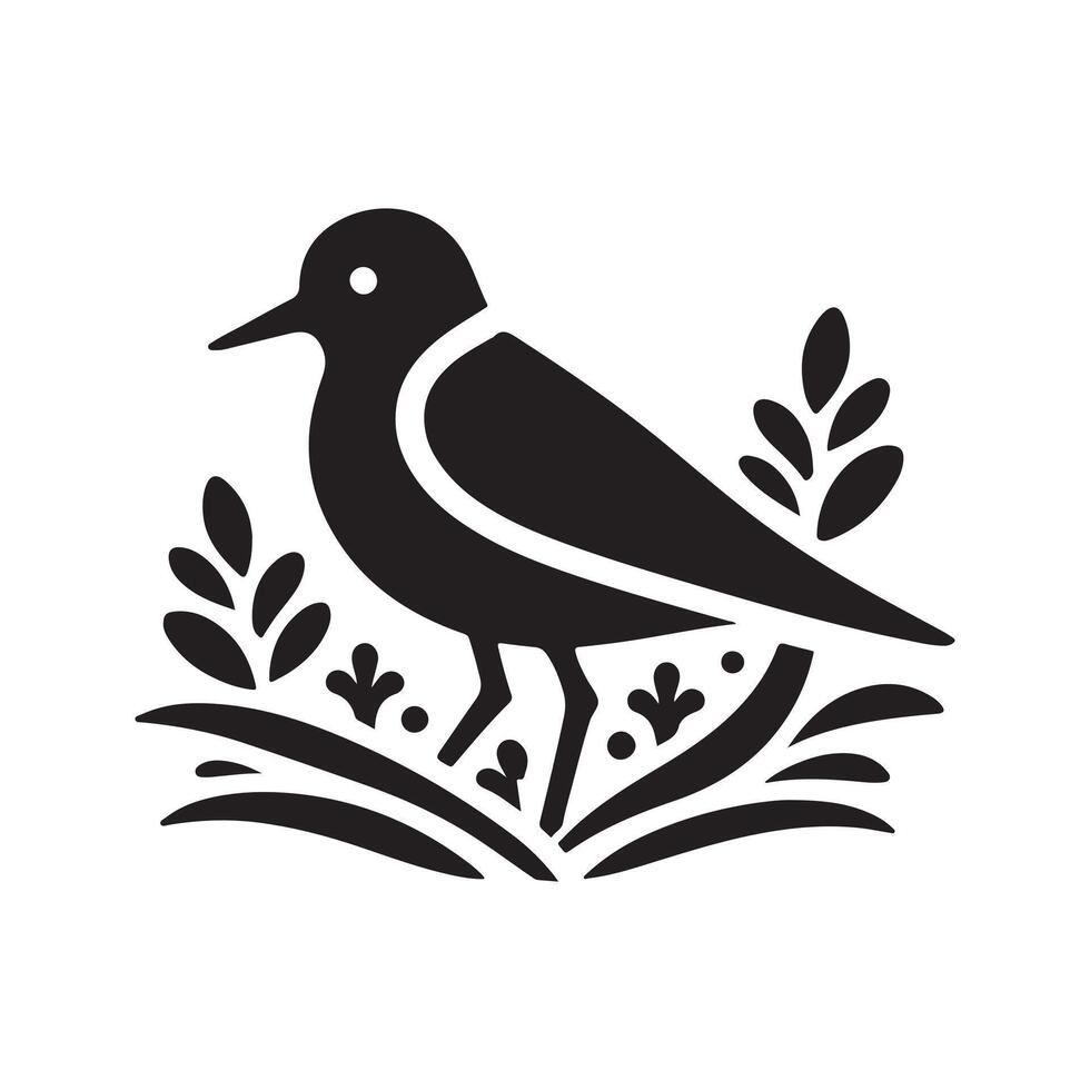 Plover Silhouettes for Brochures, Magazines, and Advertisements vector
