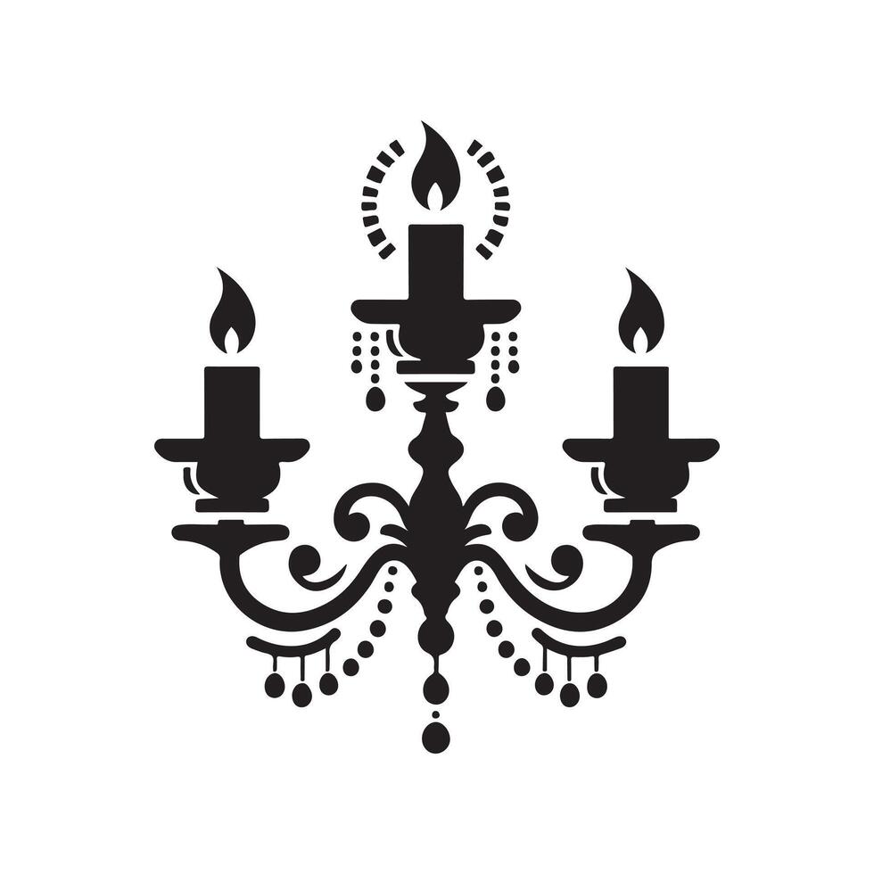 Modern Candle Silhouettes for Minimalist Graphic Design Projects vector