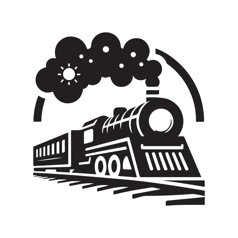 Download Stylish Train Silhouette Vectors for Digital Art