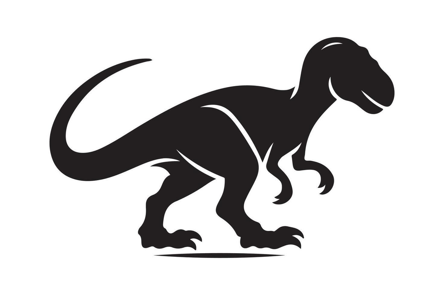 Dinosaur Silhouette Vectors Illustrations for Stickers and Decals