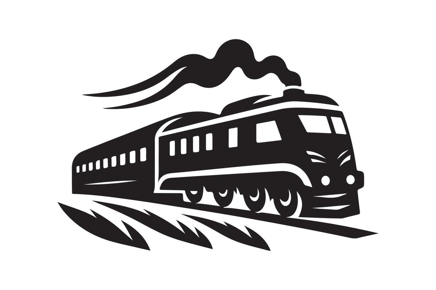 Train Silhouette Vectors Perfect for DIY Crafts and T-Shirts