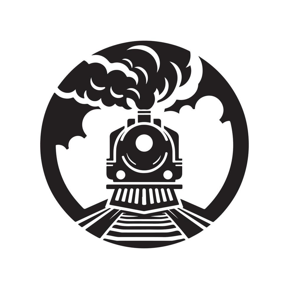 Download Train Silhouettes for Unique Social Media Posts vector