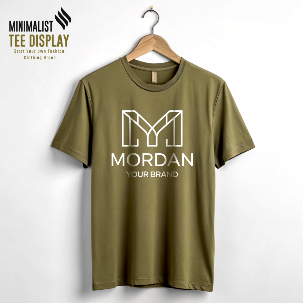 Flat Lay Minimal Tee Mockup with Accessories psd