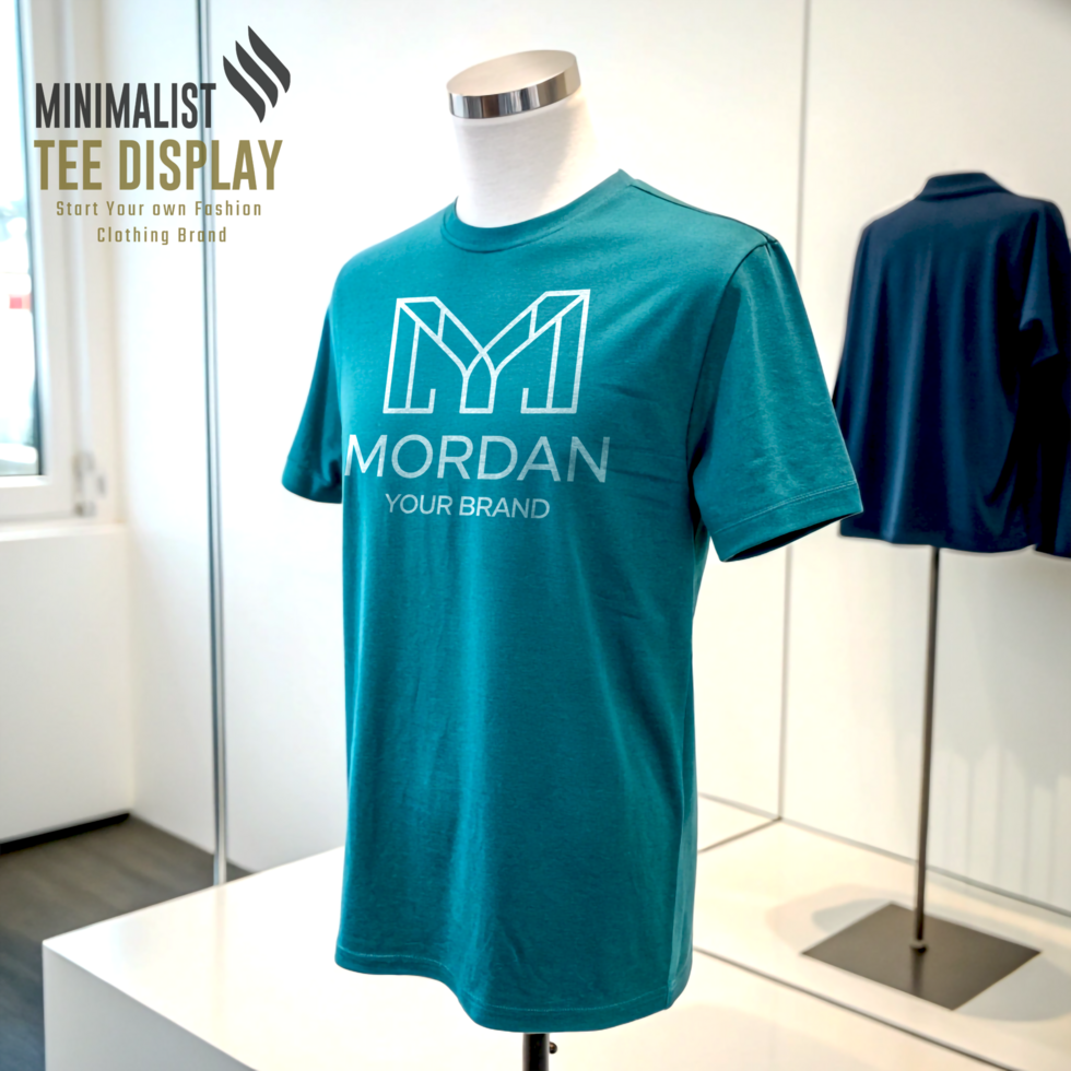Casual Tee Mockup in Trending Colors psd