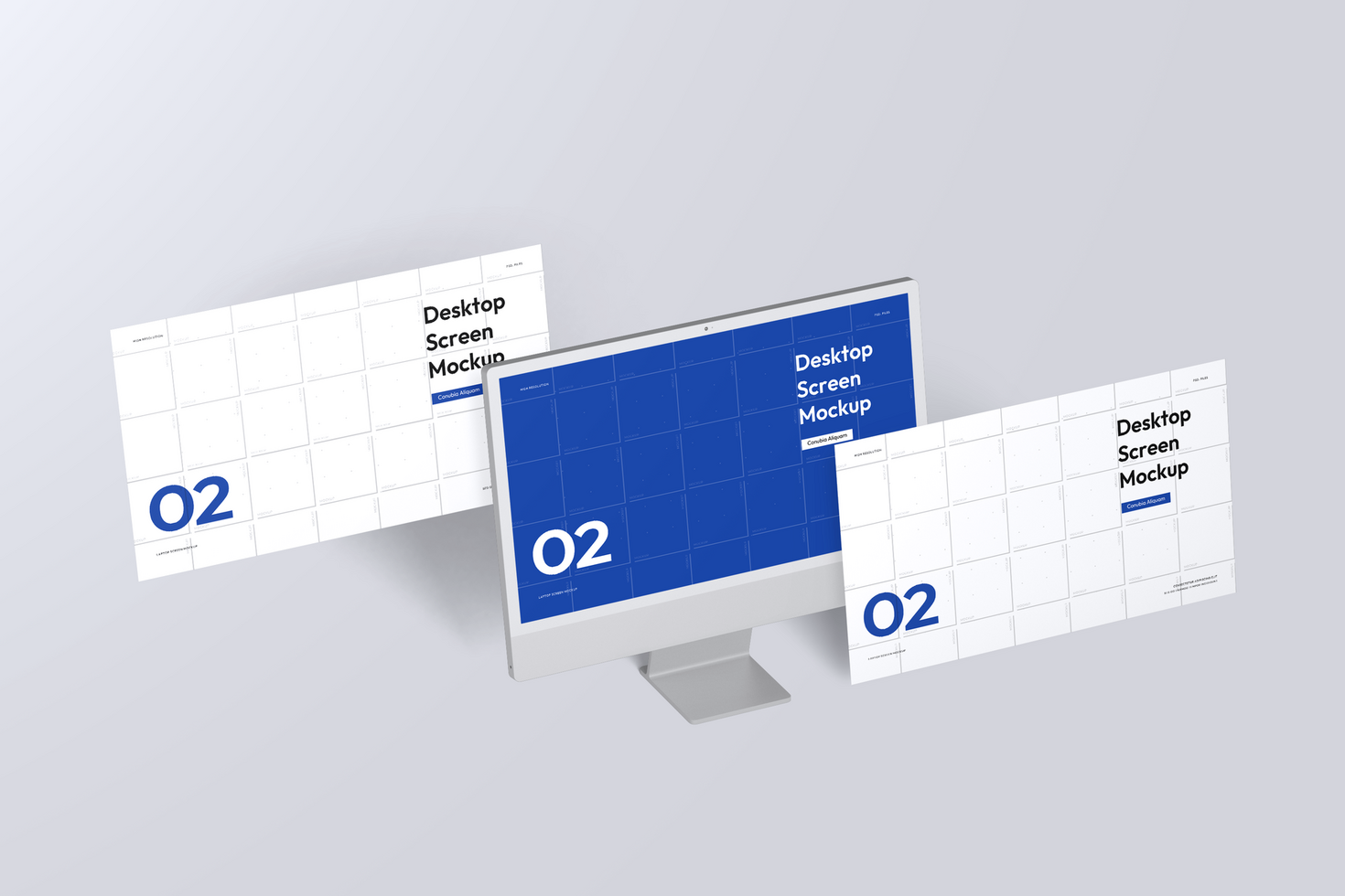 Desktop Digital Screen Website Mockup psd