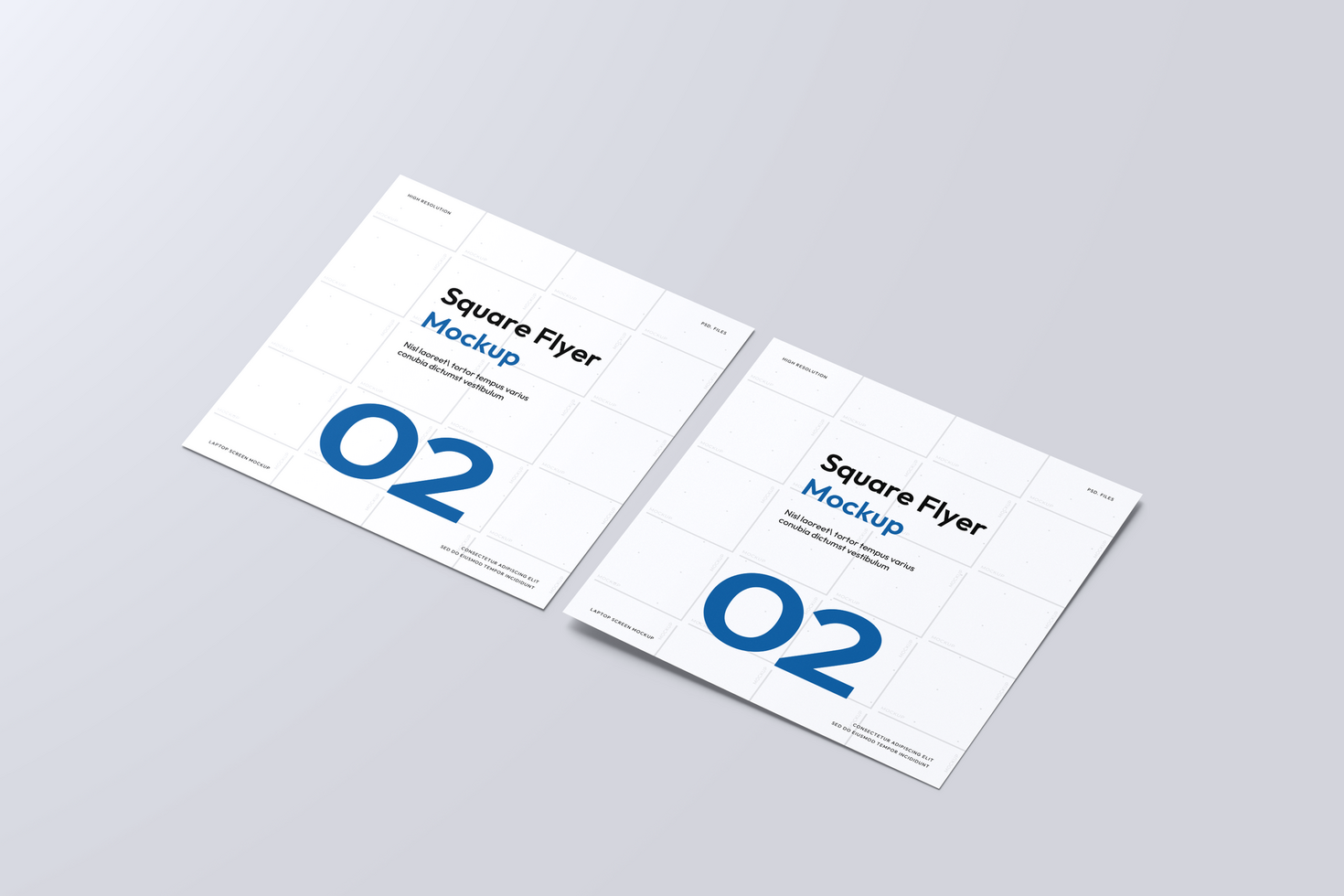 Square Flyer Digital Mockup psd