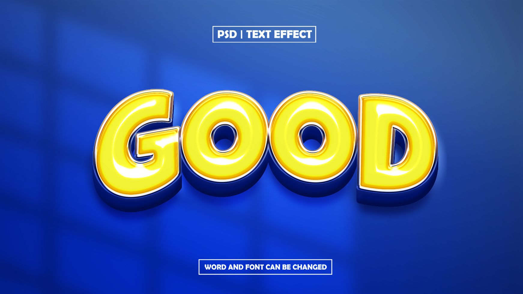 Good Text Effect, Editable 3D Text Style Effect psd