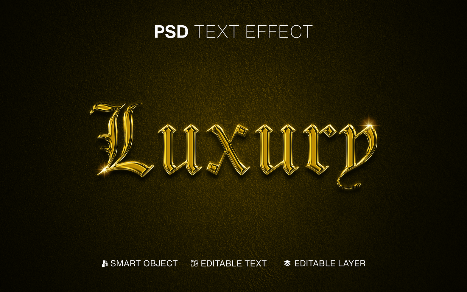 Elegant Luxury Chrome Text Effect psd