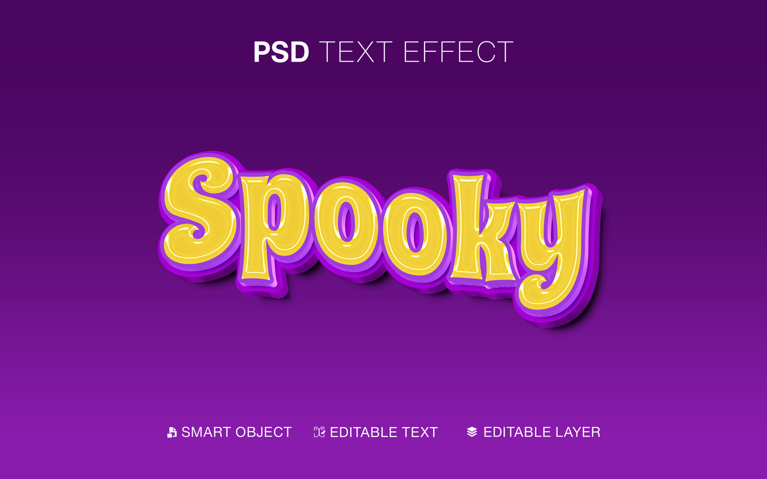 Spooky Text Effect psd