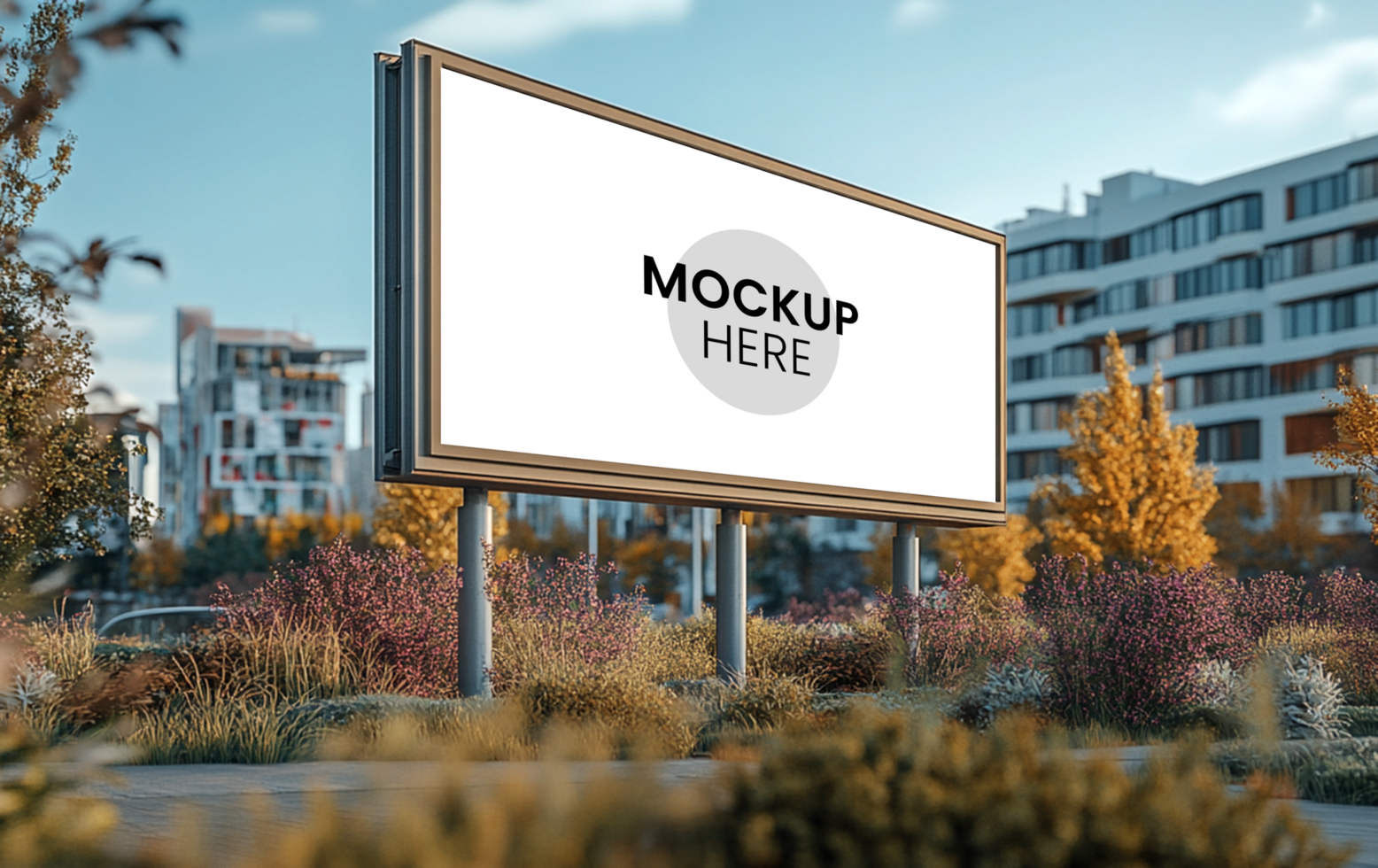 Dynamic Billboard Advertising Mockup for Outdoor Campaigns psd