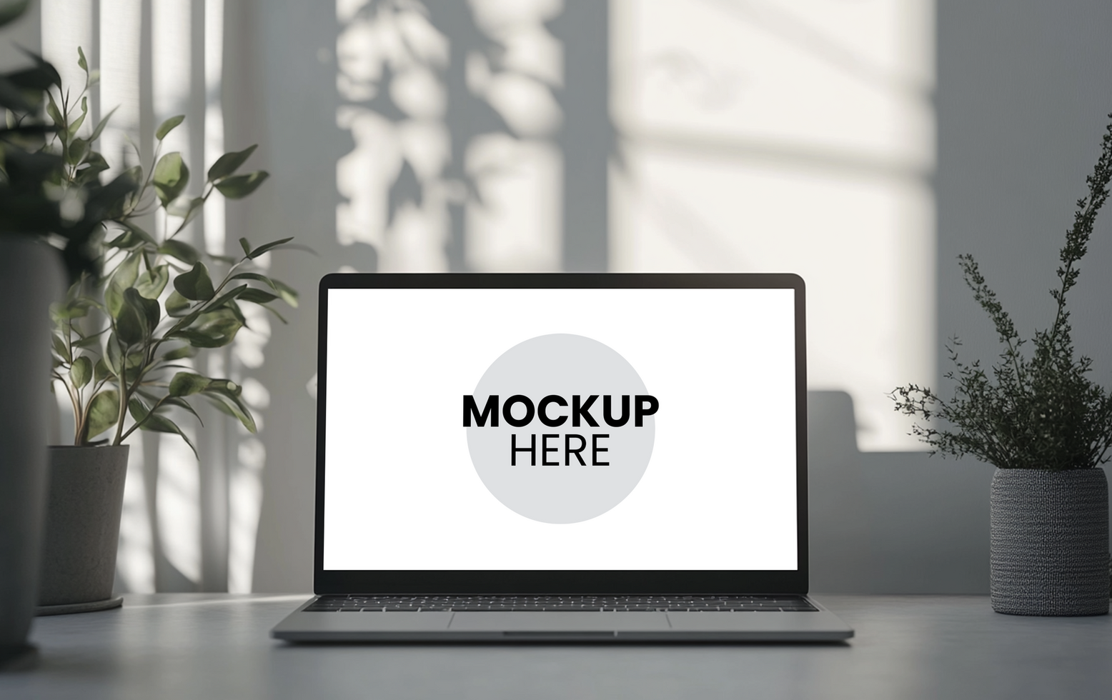 Laptop screen mockup realistic and customizable psd