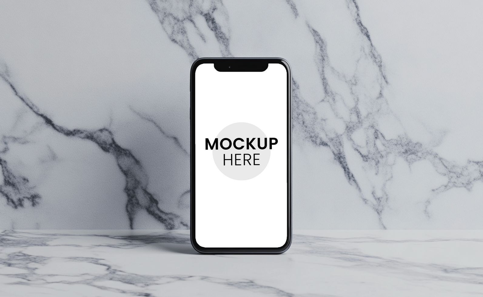 High quality mobile mockup, realistic smartphone screen psd