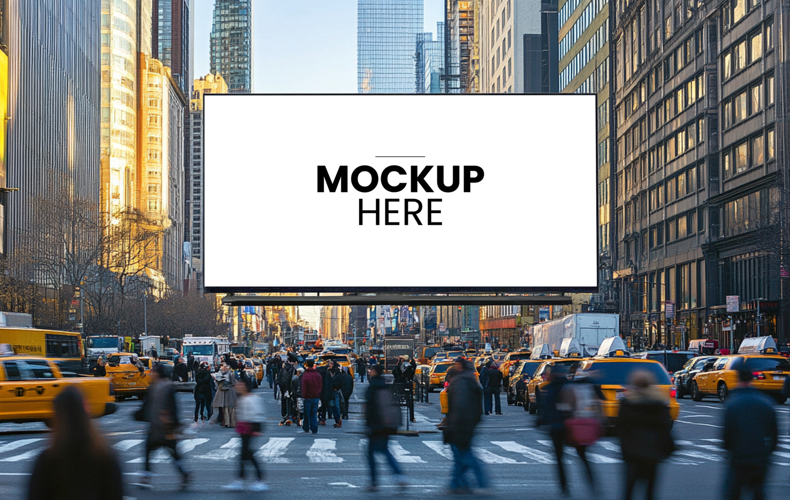 Customizable High Quality Billboard Mockup for Outdoor Promotions psd