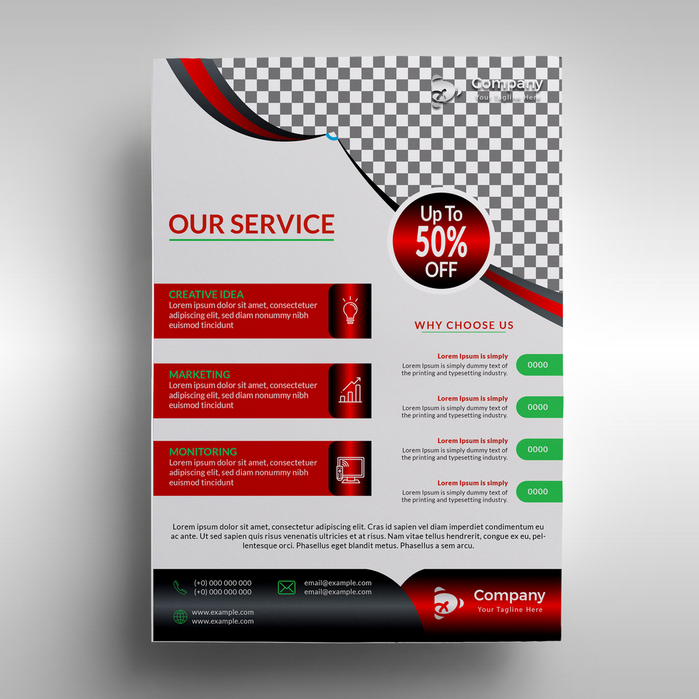 Creative Corporate and Business Flyer Brochure Template Design psd
