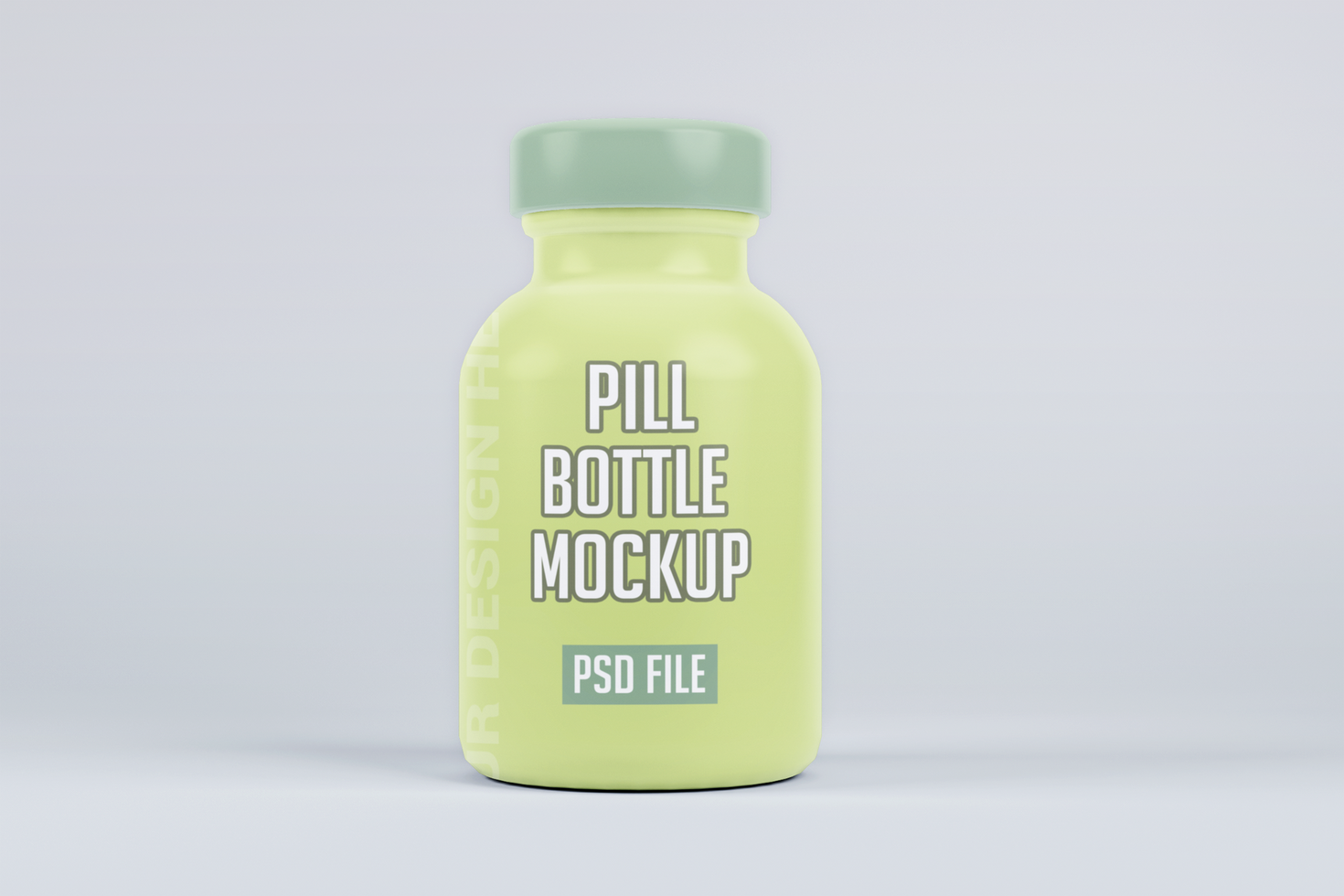Pill bottle mockup psd