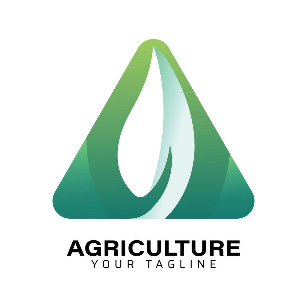 Agriculture A letter premium logo template vector