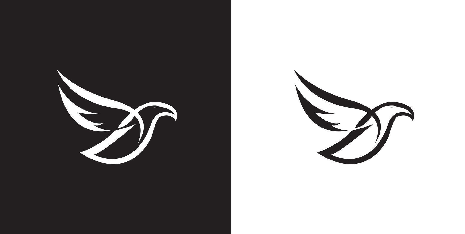 logo design eagle, nature, bird, flying bird logo design template, icon, symbol, creative, idea. vector