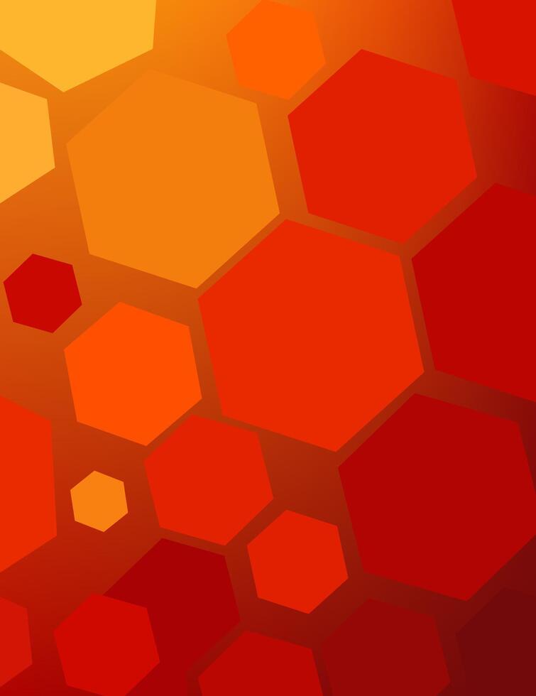 Geometric orange gradient color abstract background. Wallpaper design vector