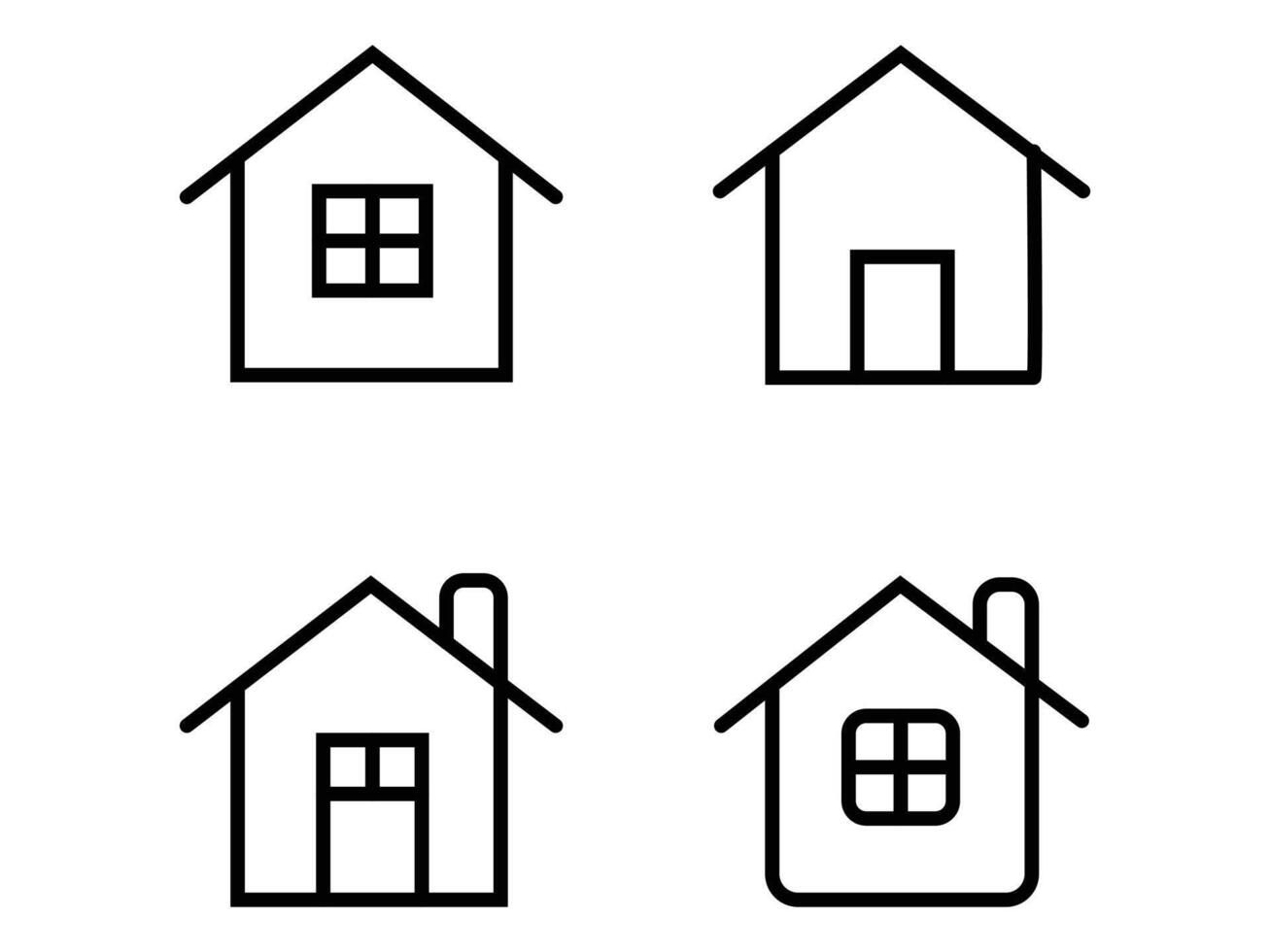 home icon set vector