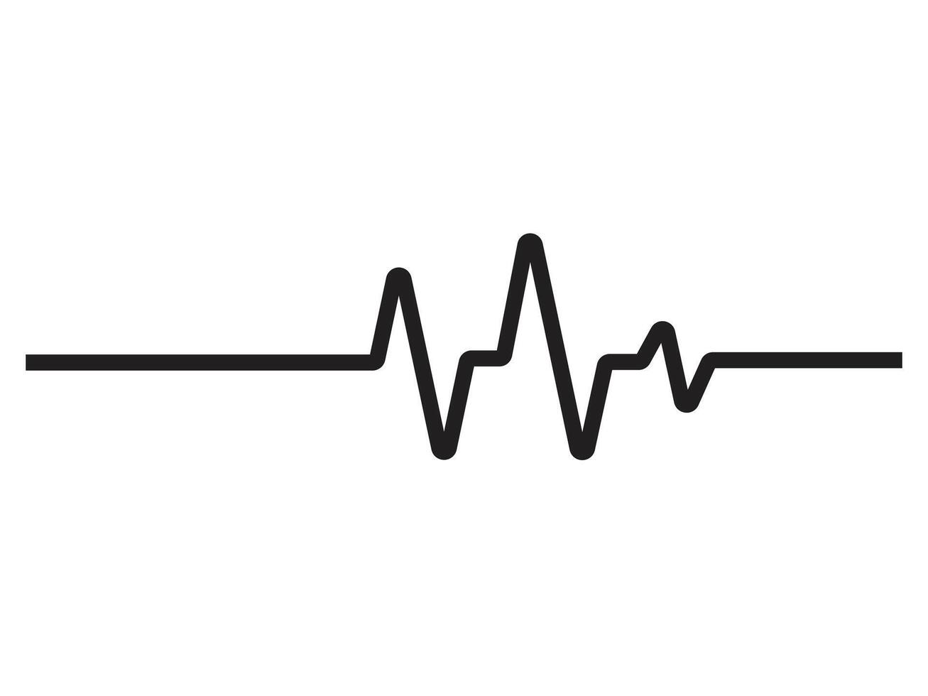 heart beat icon vector