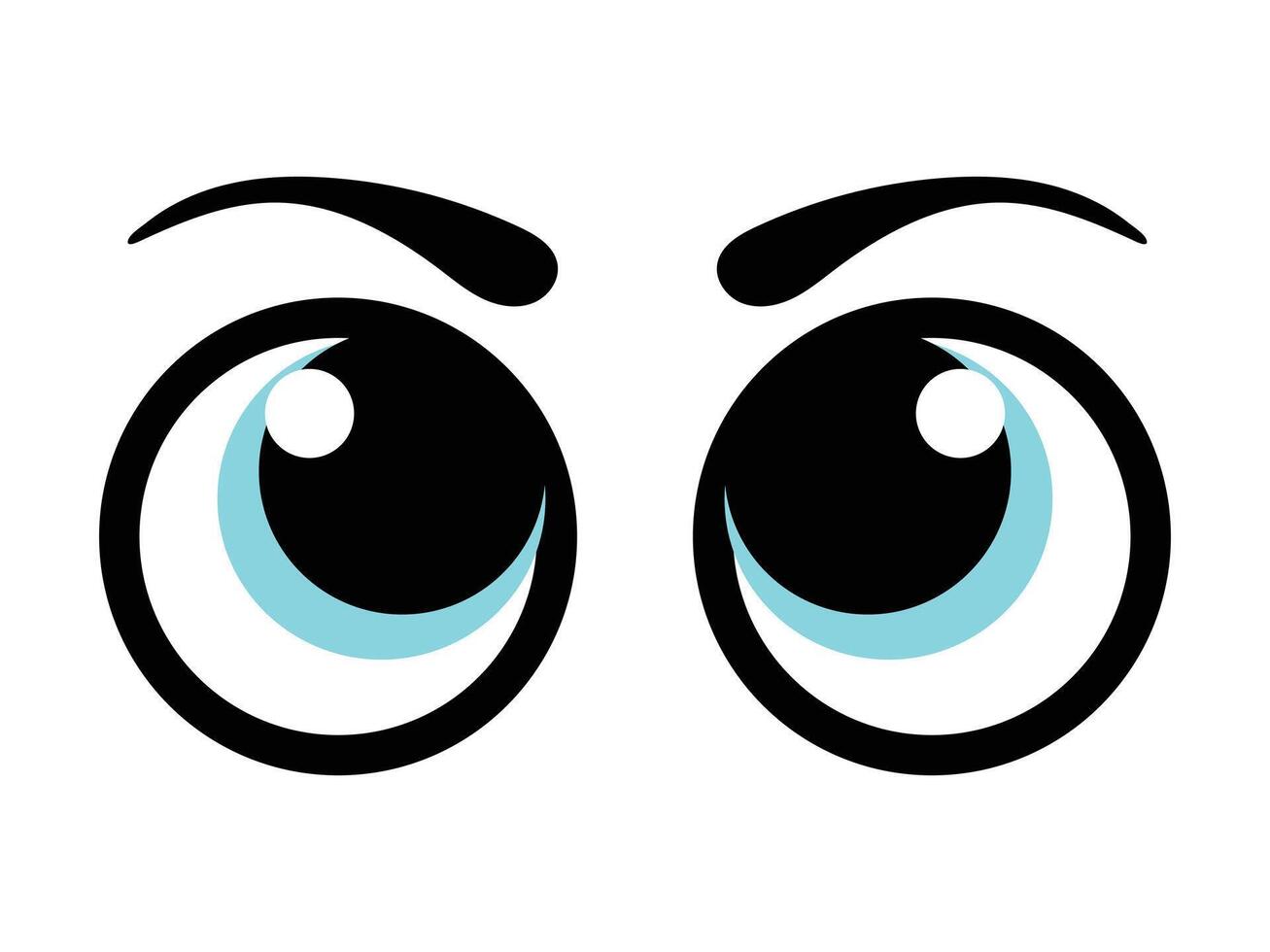 cartoon eye design vector