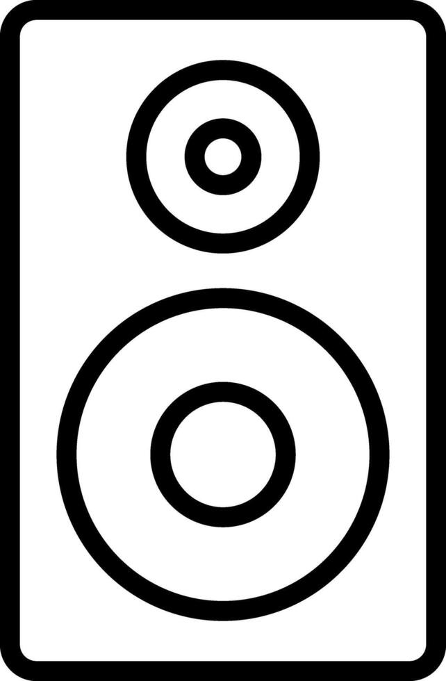 Outline Speakers Icon vector