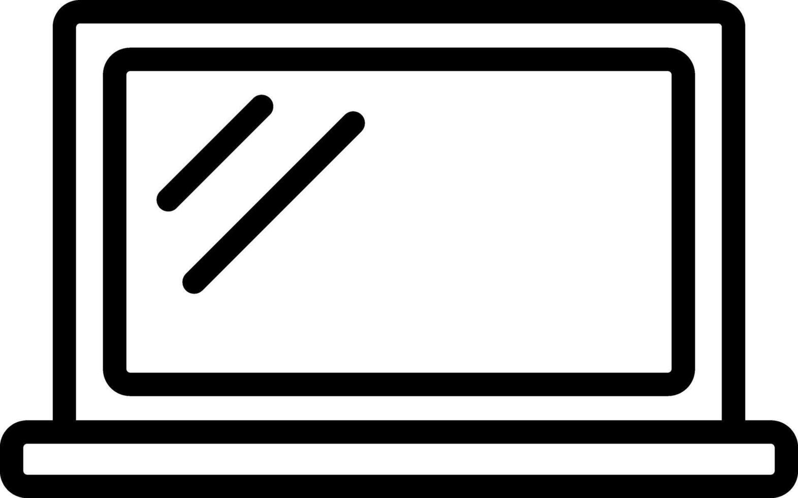 Outline Laptop Icon vector