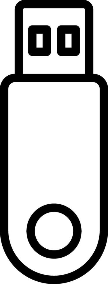 Outline USB Icon vector