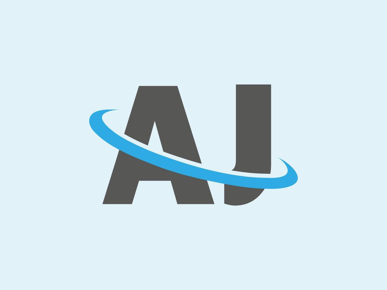Abstract Letter AJ logo Design. AJ Initial Logo design Monogram for business and company.AJ logo, AJ letter logo design. vector