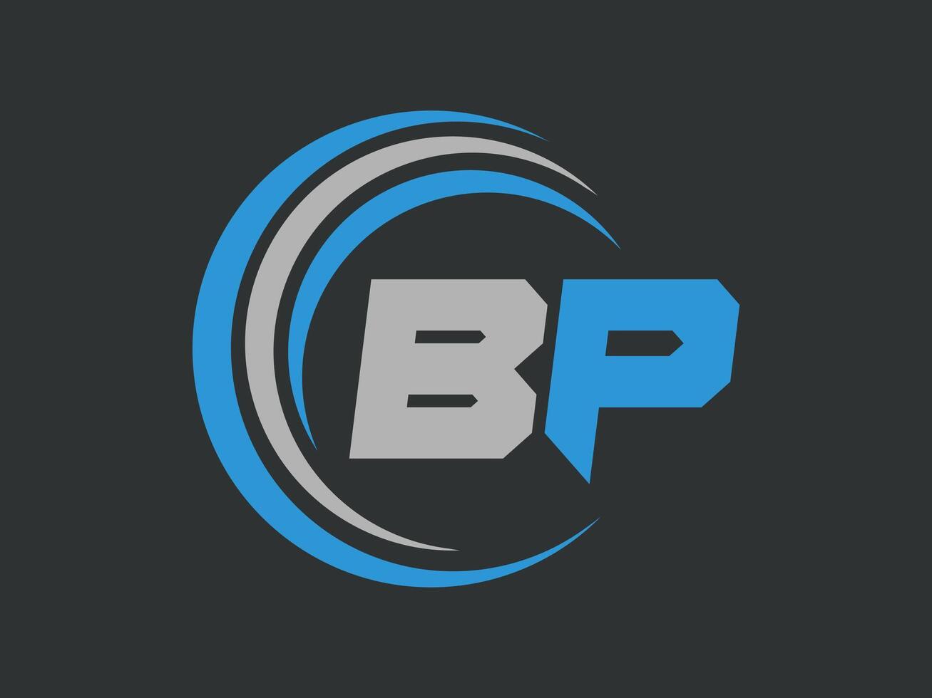 Abstract Letter BP logo Design. BP Initial Logo design Monogram for business and company.BP logo, BP letter logo design. vector