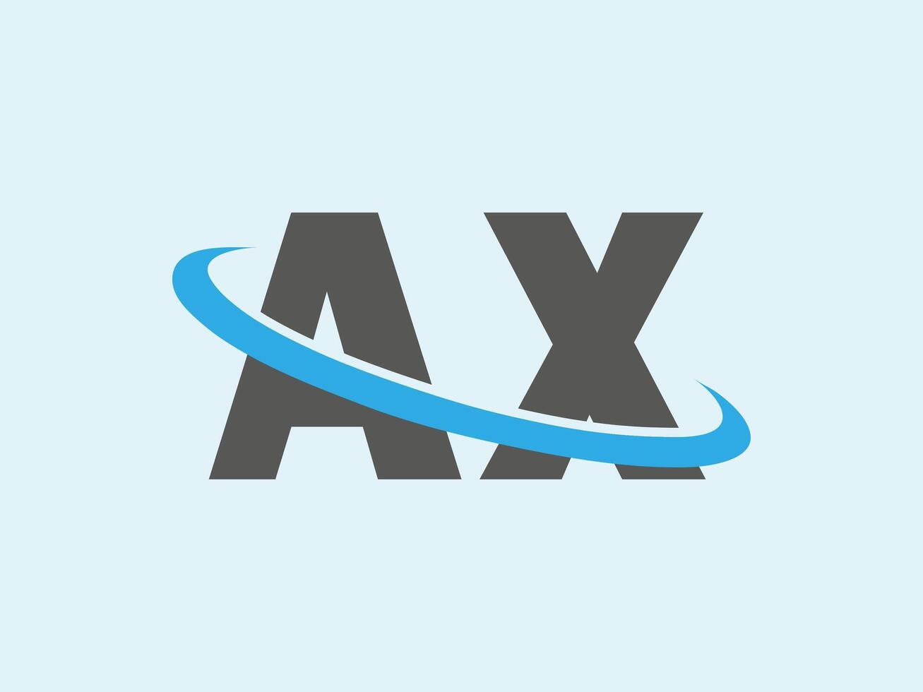 Abstract Letter AX logo Design. AX Initial Logo design Monogram for business and company.AX logo, AX letter logo design. vector